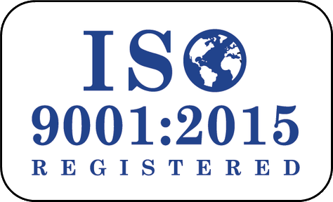 ISO 9001:2015 registered logo