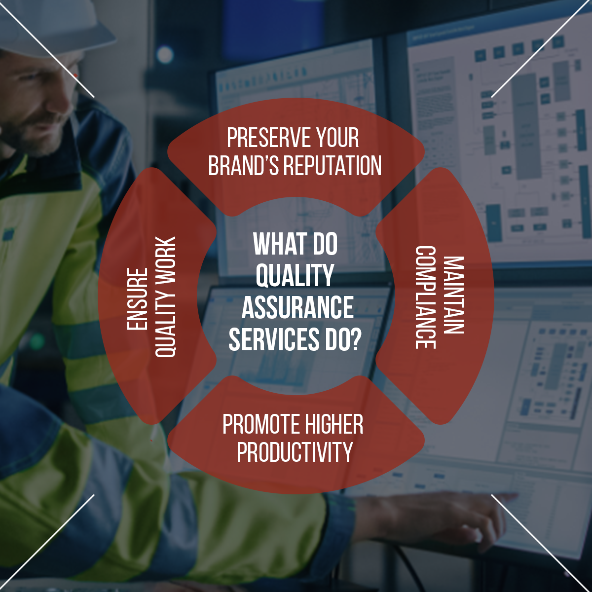 graphic on "What do quality assurance services do?"